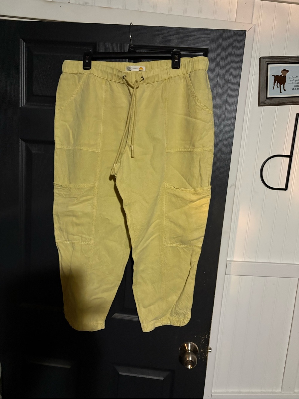 C&C California Yellow Womens Drawstring Sweatpant Joggers